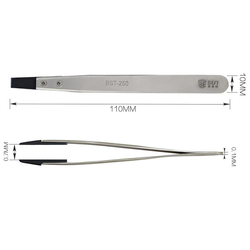 NNEIDS Stainless Steel Anti-Static Tweezer - Best Bst 250