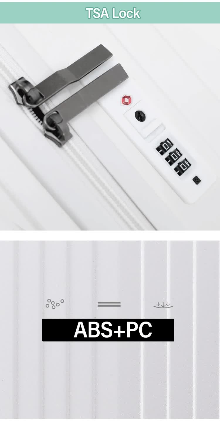 NNEDSZ Smart Hard-Shell Luggage with USB Charging Port & Cup Holder - 20"Spinner Suitcase in Grey